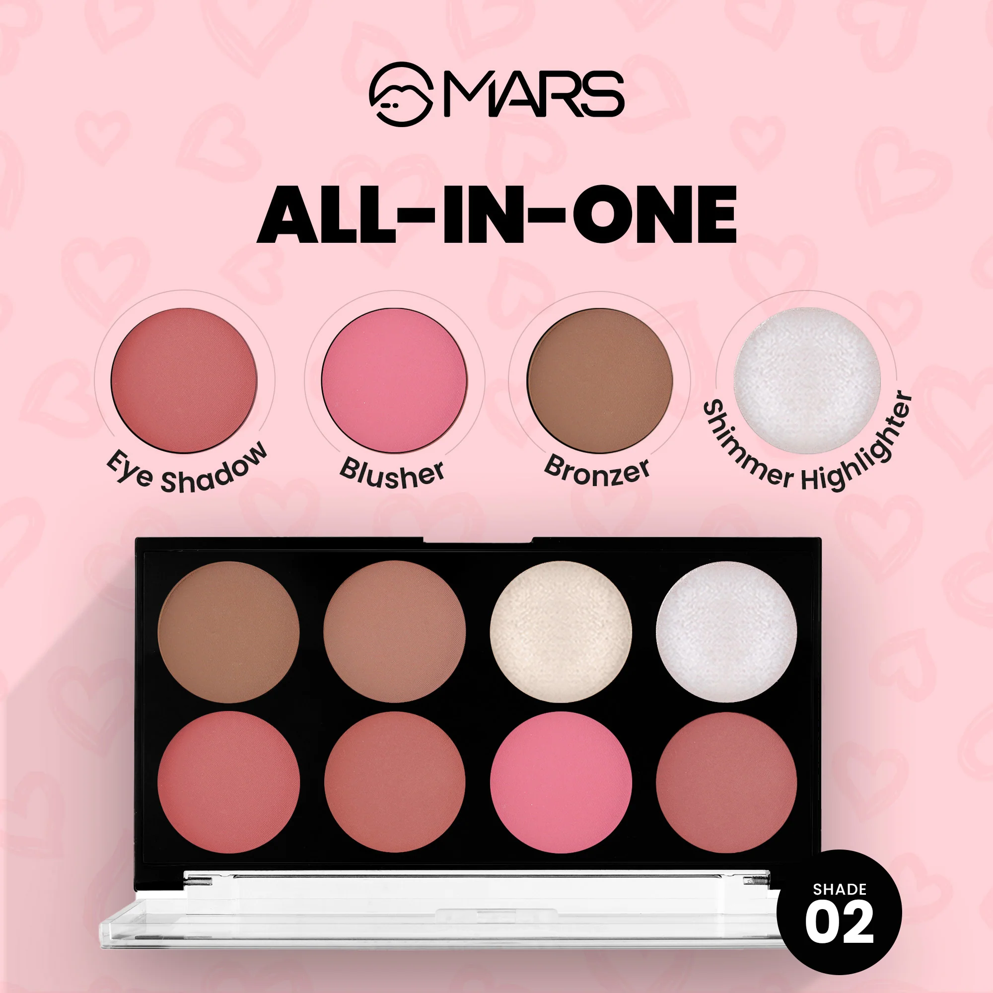 3._02_Fantasy_Face_Blush_Palette Mars Face Palette | Fantasy Face Blush Palette FP01 - Image 1