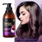 Sadoer Onion Black Seed Oil Shampoo, Plant Essence Hair Growth Repair and Dandruff Removal Shampoo 500ml