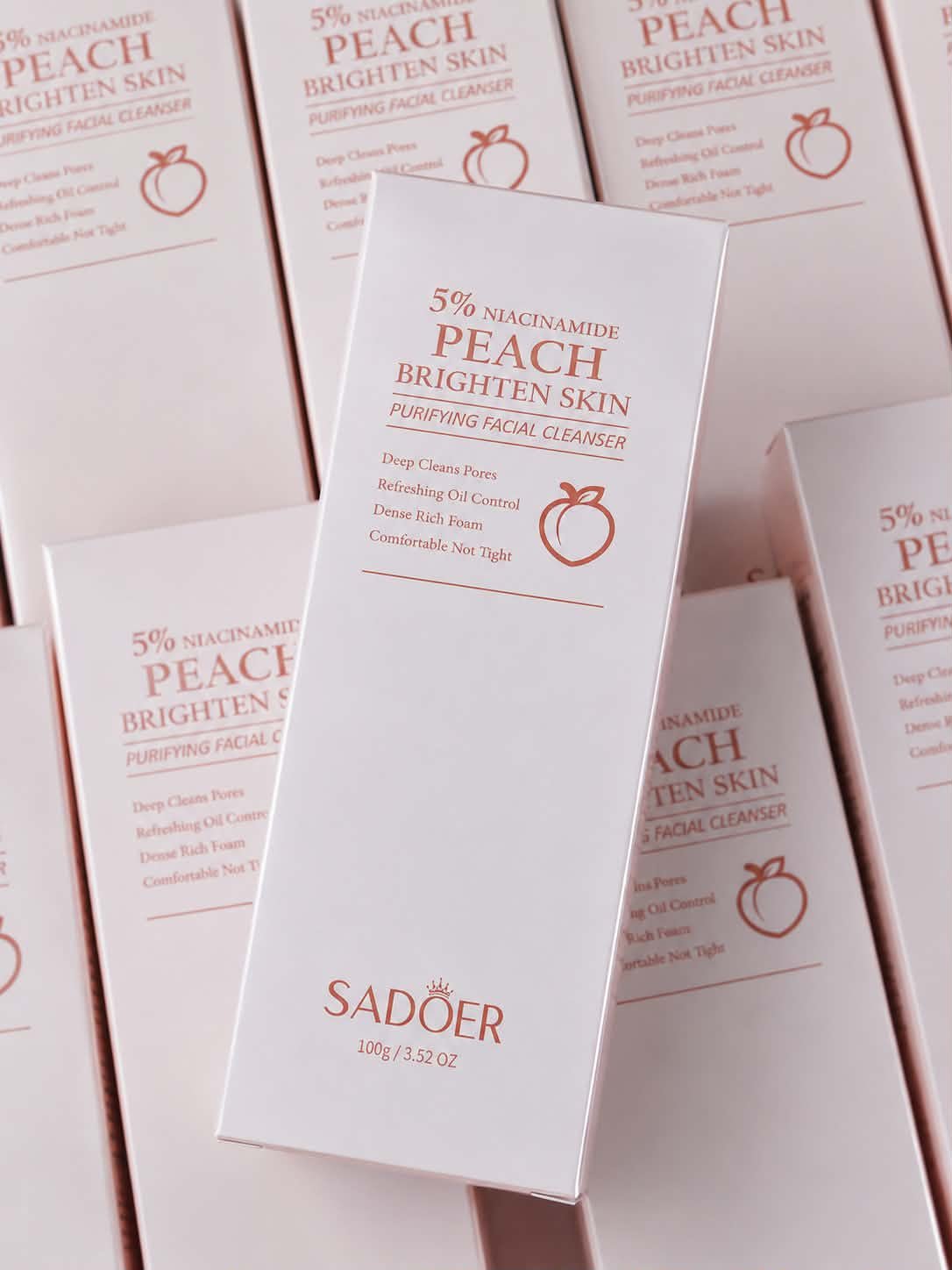 737369945_1904092580286077_8139776819202904827_n SADOER PEACH 5% NIACINAMIDE FACE WASH 100ML - Image 1