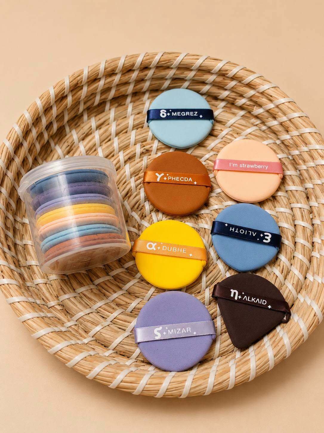 752648963_1724901642085097_5061377266969432450_n 7 PCS POWDER PUFF ( 7 COLOUR ) - Image 1
