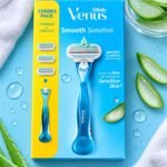 Gillette Venus Smooth Sensitive Razor 1 handle+ 3 Refills