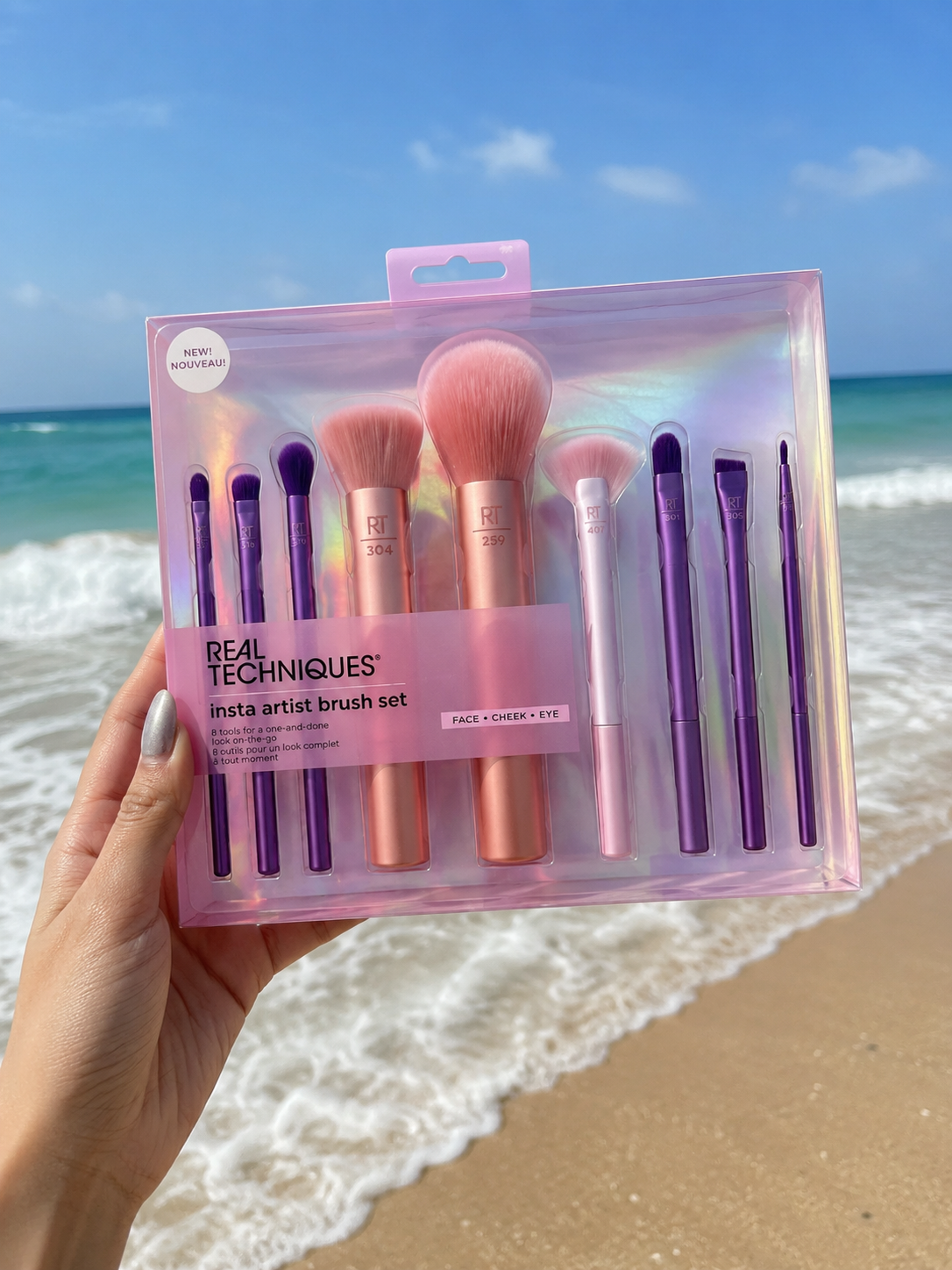 92d9eb80-43bf-4010-8795-bd6aa15b0e19 REAL TECHNIQUES 9 PCS BRUSH SET - Image 1