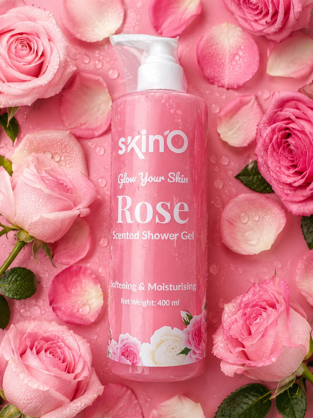 ded2be1f-88bc-4a48-9b52-a7c0c5e82aed SKINO ROSE SHOWER GEL 400ML - Image 1