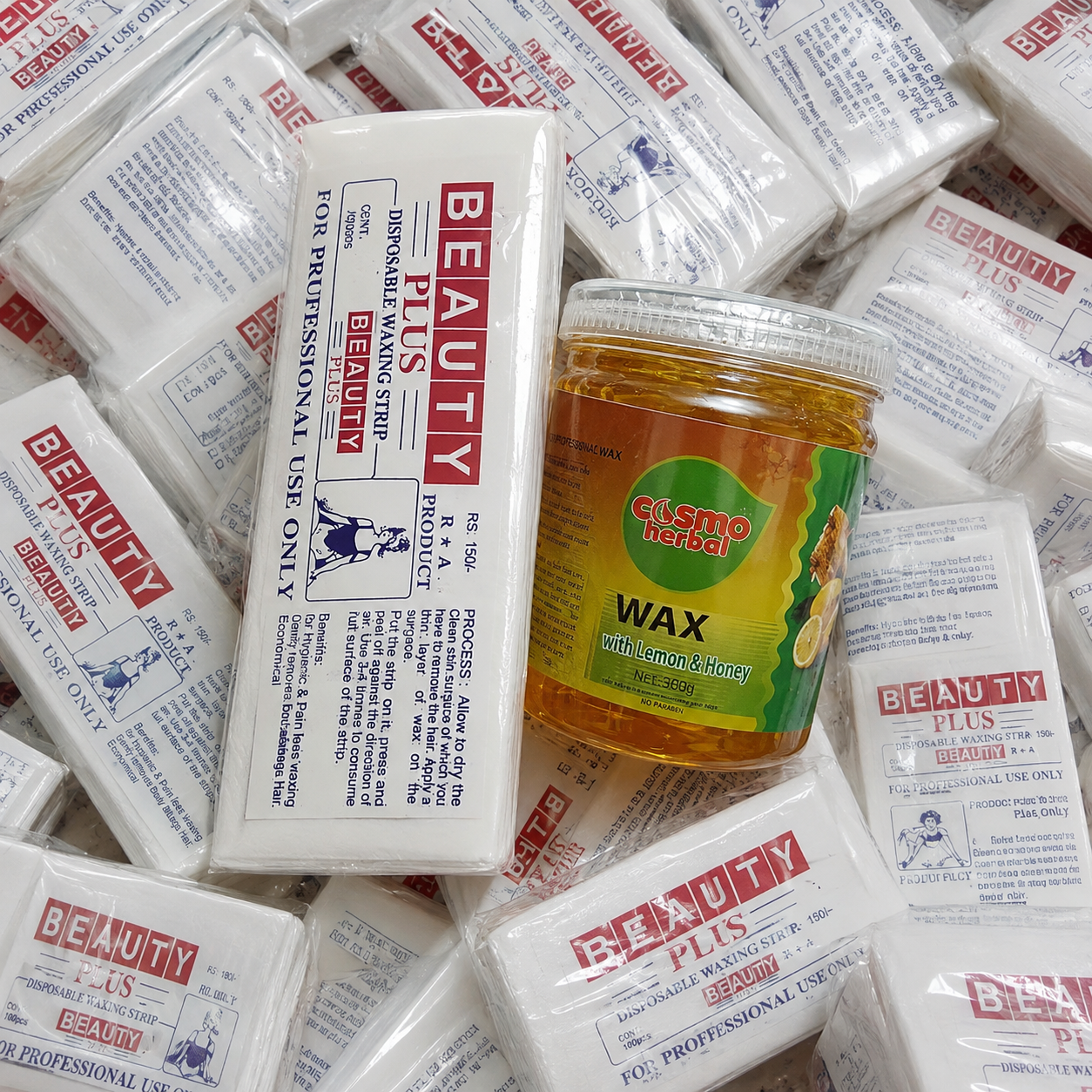 6a84d139-4894-4daa-86dd-c373dd39f4ca COSMO HERBAL LEMON & HONEY WAX with FREE SHEET - Image 1