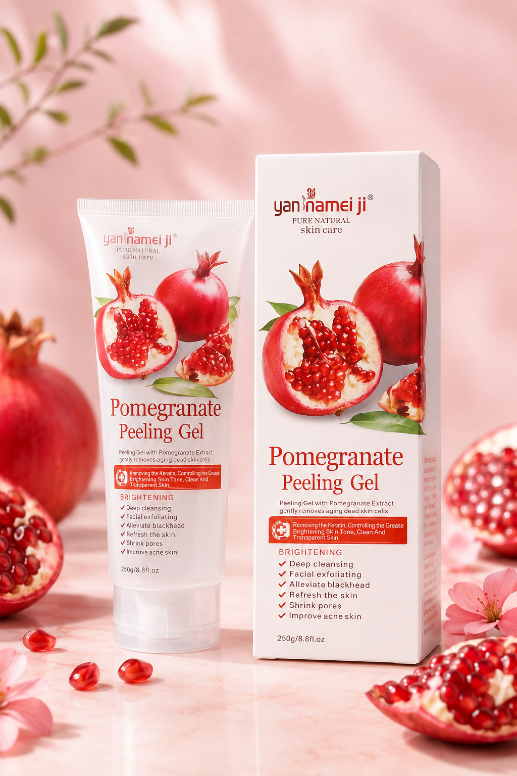 d8f8bfa6-9fe7-4877-9e08-68f24eb8c22a YAN NAMEI JI POMEGRANATE PEELING GEL 250ML - Image 1